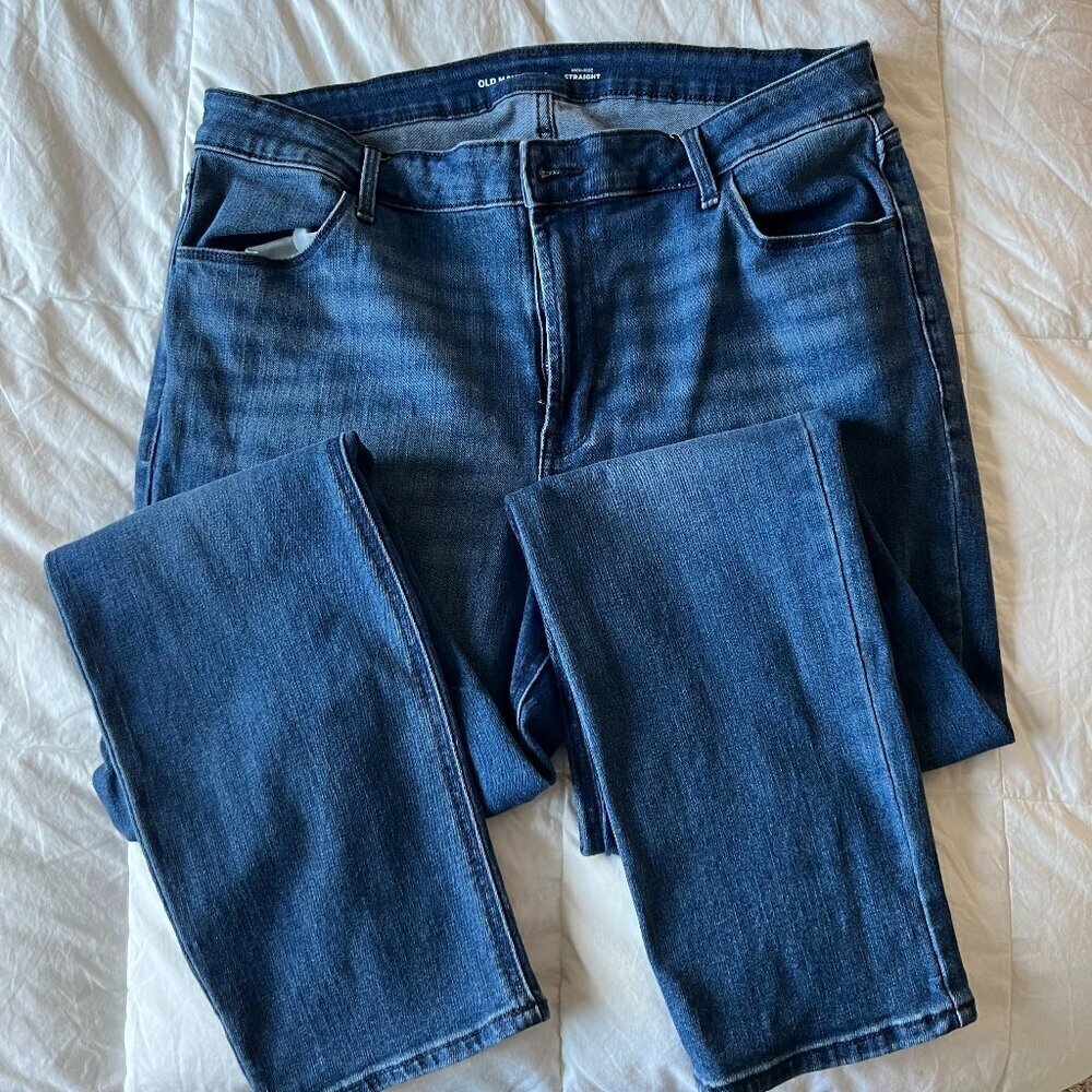 Old Navy High Rise Straight Jean 16